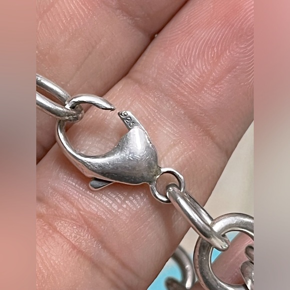 Tiffany & Co. blueish/greenish Enamel Return to Tiffany Heart Tag Bracelet - Picture 11 of 12